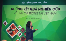 PGS TS Nguyễn Thị Thu Hương trình bày báo cáo